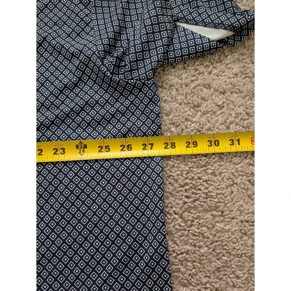 Polo Ralph Lauren Performance Polo Shirt Mens 2XB Blue Geometric Big & Tall NWT